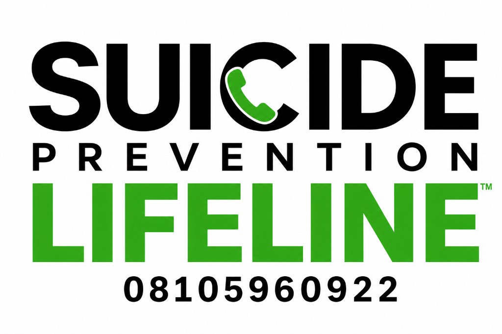 Suicide Prevention Lifeline Nigeria — call or text 08105960922